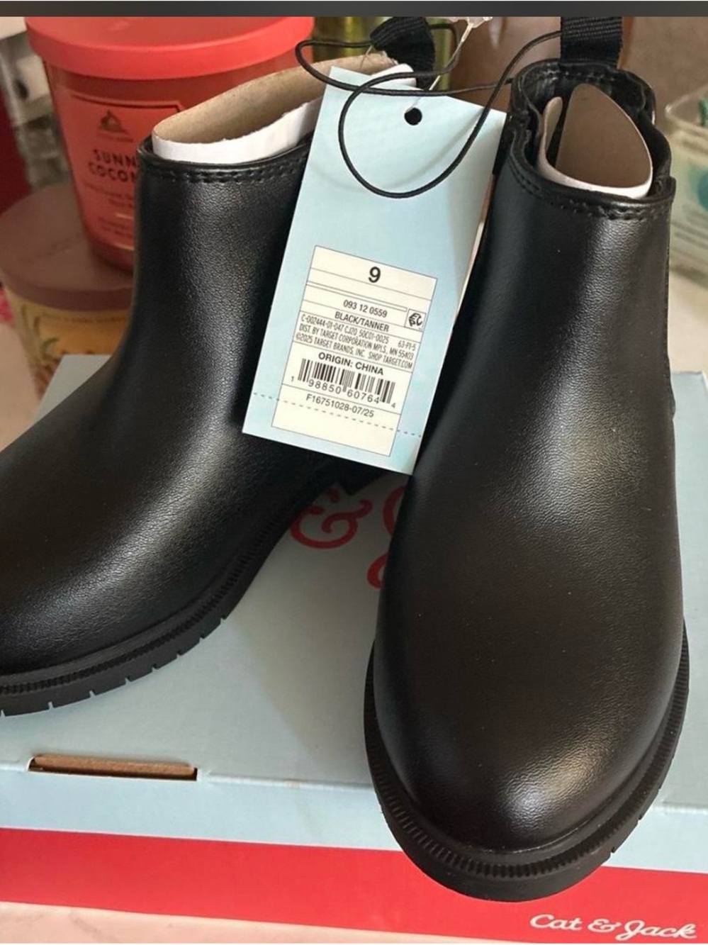 Cat & Jack Black Chukka Boots for Men